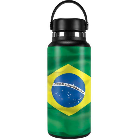 Brazil Flag Hydro Flask 32oz Wide Mouth Skin
